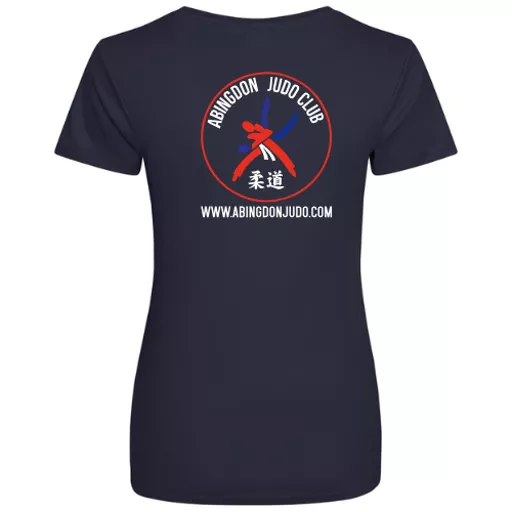 AbingdonJudoClub_LadiesJustCoolT-Shirt_FrenchNavy_Back.png