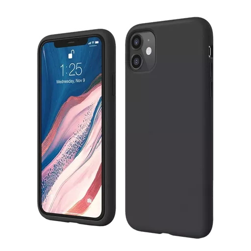 Silicone for iPhone 12 & iPhone 12 Pro - Black