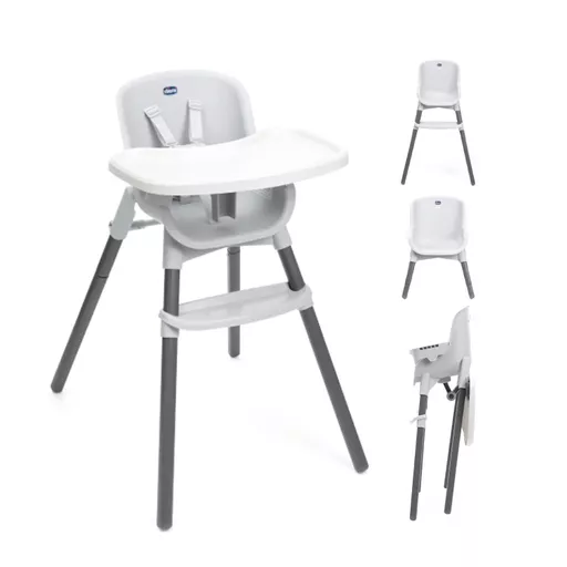Chicco 3-in-1 Zest Folding Highchair in Moon Grey