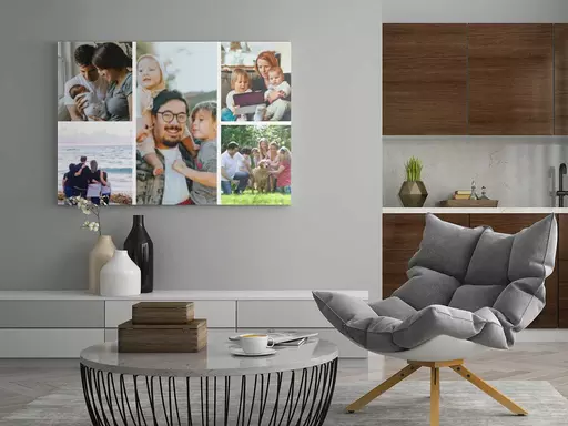 Personalised 5 Photo Collage Canvas