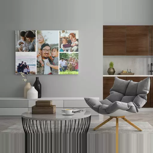 Personalised 5 Photo Collage Canvas