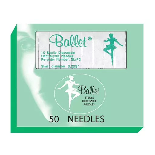 Ballet F Shank Stainless Steel Needles Pack of 50
