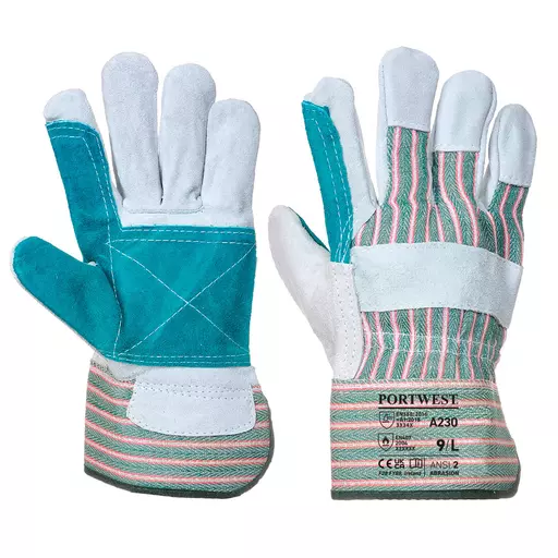 Leather Rigger 365 Cow Split Reinforced Palm Glove