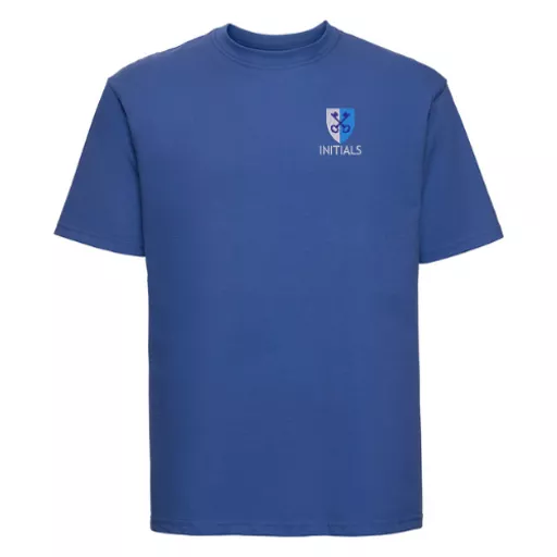 StClaresOxford_T-Shirt_BrightRoyal_Front.png