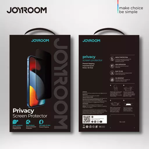 Joyroom - JR-PF603 Premium Tempered Glass Screen Protector (Privacy) - For iPhone 12 Pro Max