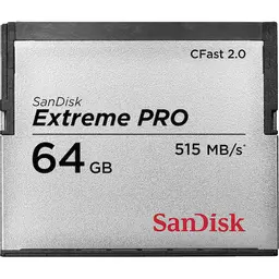  SanDisk 64GB Extreme PRO CFast 2.0 Memory Card -  SDCFSP-064G-G46D : Electronics