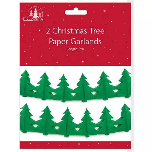 Christmas Tree Paper Garland