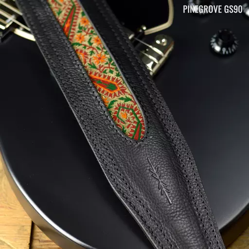 GS90 'Dazed' Cutaway Guitar Strap - black