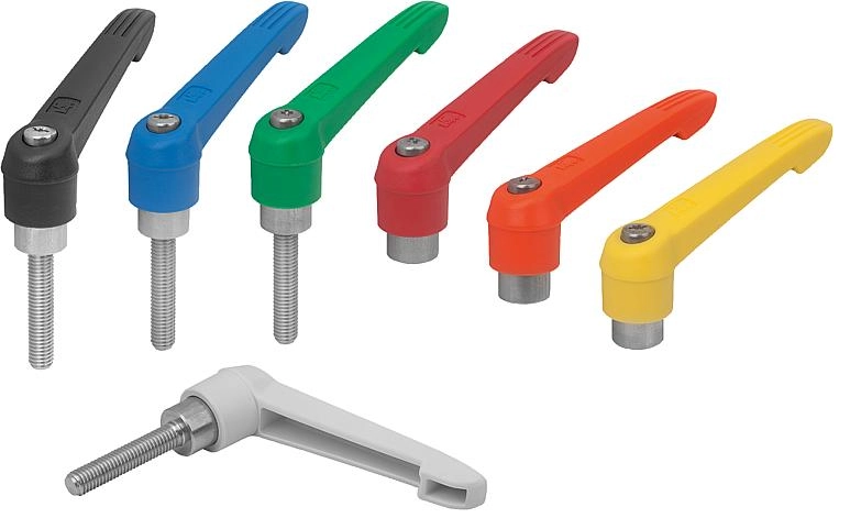 K0270 - Plastic Clamp Levers With Stainless Steel Parts M4-M16