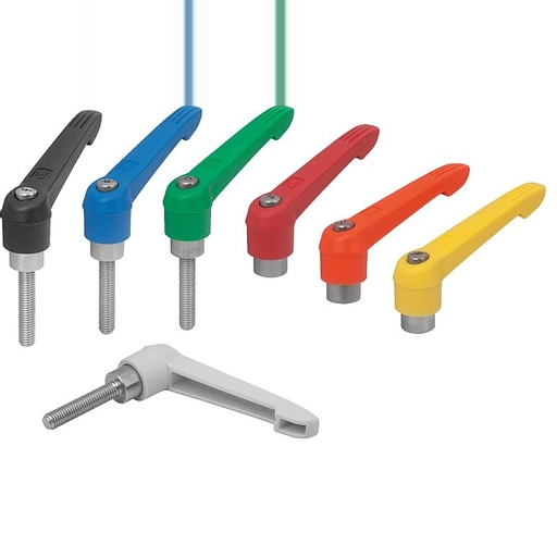K0270 - Plastic Clamp Levers With Stainless Steel Parts M4-M16