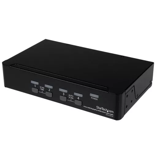 StarTech.com 4 Port USB DisplayPort KVM Switch with Audio