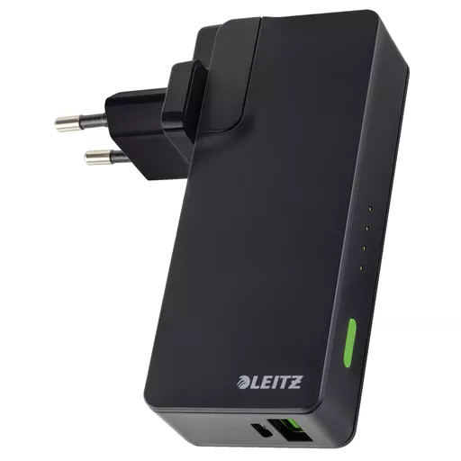 Leitz Complete USB Travel Wall Charger and Power Bank 3000