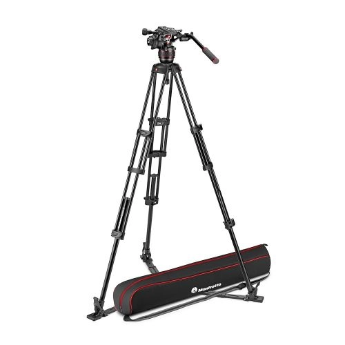 Nitrotech 608 Video Head, Alu Twin Leg Tripod GS