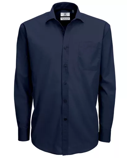 Men's Smart Long Sleeve Poplin Shirt