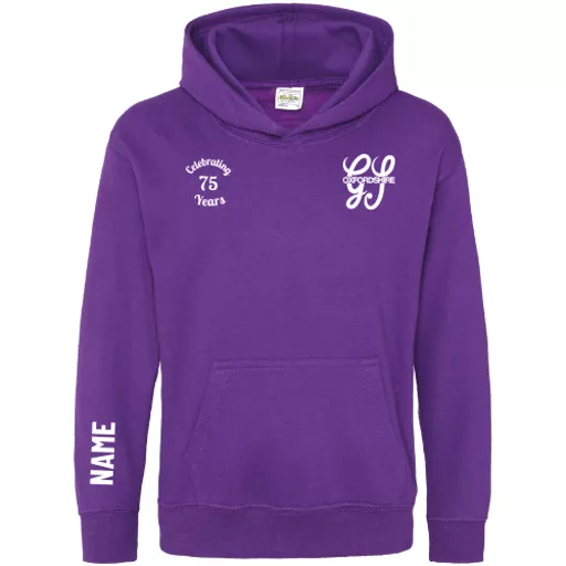 OxfordshireGangShow2027_ChildrensOverheadHoodie_Purple_White_Front.png