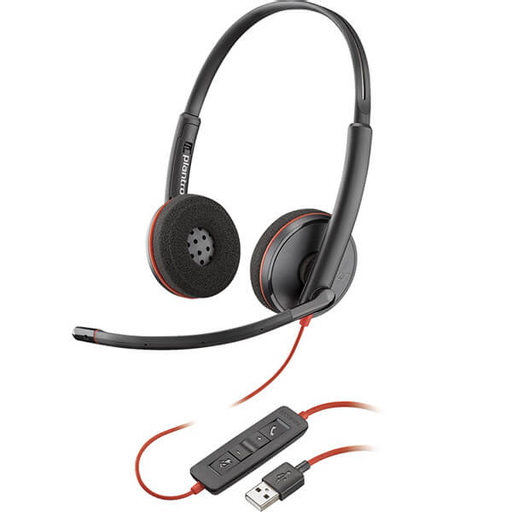 Poly 209745-101 Blackwire 3220 Stereo USB-A Headset