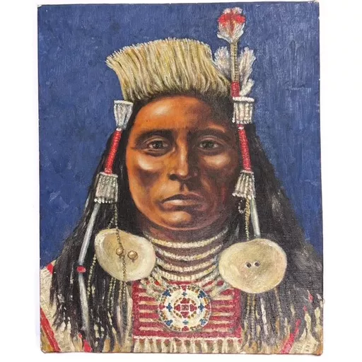 Painting of Native American Chieftan