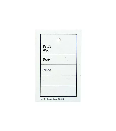No.4 Unstrung Tickets - 60mm x 40mm (Pack of 1000)