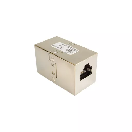 RJ45 Cat5e Shielded Inline Coupler, Silver