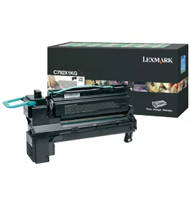 Lexmark C792X1KG Toner cartridge black extra High-Capacity return program, 20K pages ISO/IEC 19798 for Lexmark C 792
