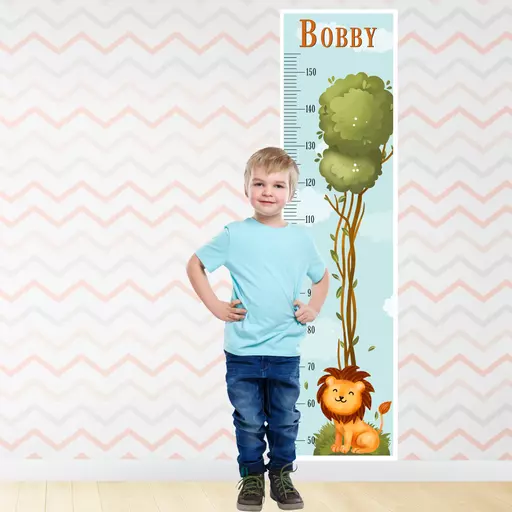 Personalised Lion Height Chart