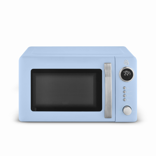 Swan Blue Retro 20L 800W Microwave
