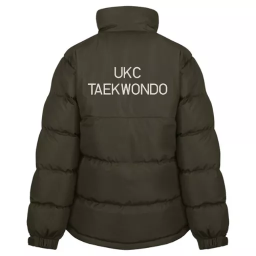 UniversityOfKent_Taekwondo_LadiesPuffa_Black_Back.png