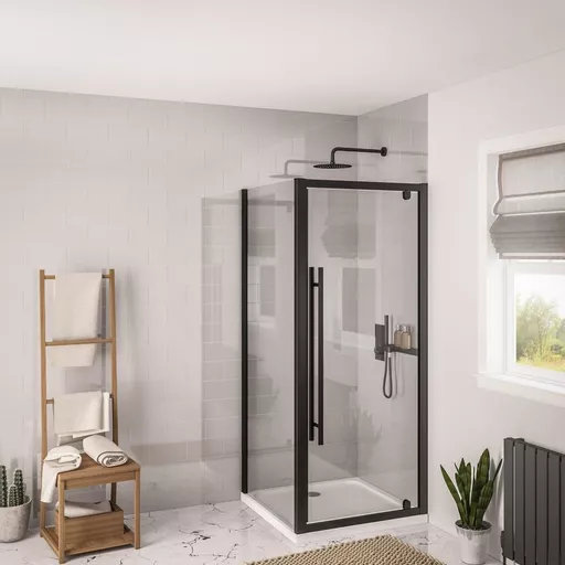 Vantage 2000 6mm Easy Clean 2000mm x 800mm Side Panel - Matt Black