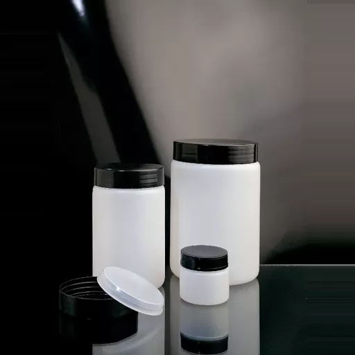 Jar Cylindrical with Cap High-Density Polyethylene 120ml PK100