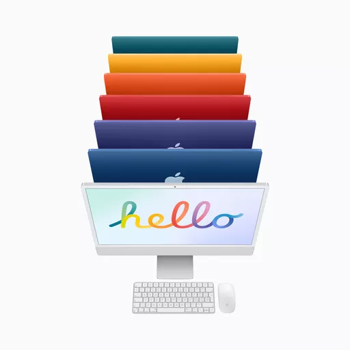 Apple iMac 24-inch with Retina 4.5K display: M1В chip with 8_core CPU and 8_core GPU, 256GB - Blue (2021)