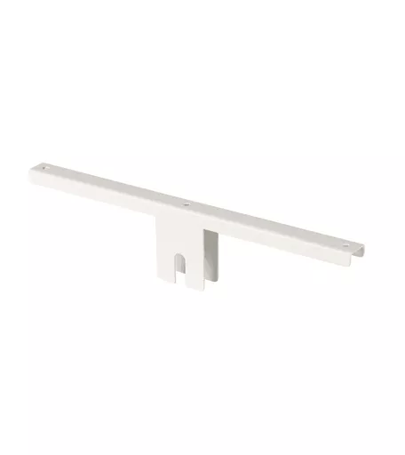 Single - 300mm Gondola White Top Shelf Support