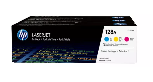 HP CF371AM/128A Toner MultiPack C,M,Y, 3x1.3K pages ISO/IEC 19798 Pack=3 for HP LJ Pro CP 1525