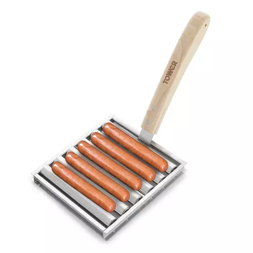 Hot Dog Roller with Wooden Handle