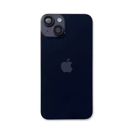 Back Glass w/ Camera Lens (Midnight) (RECLAIMED) (Grade A) - For iPhone 14