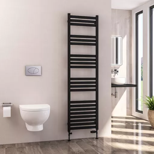 Defford 1800 x 500mm Towel Rail Matt Black