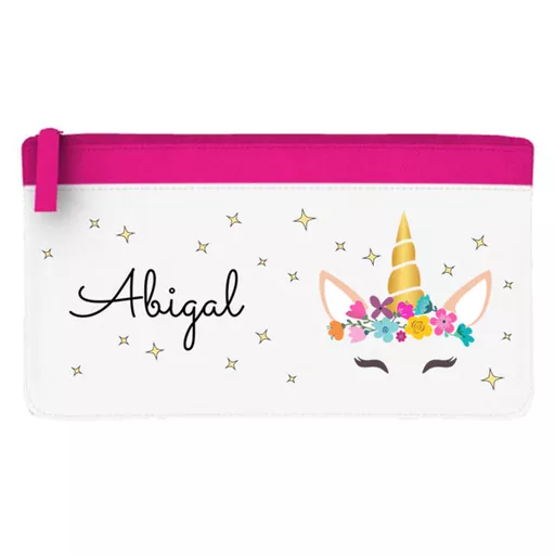 Unicorn Personalised Pencil Case