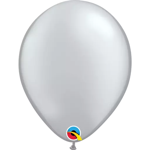 Latex Balloons Metallic Silver