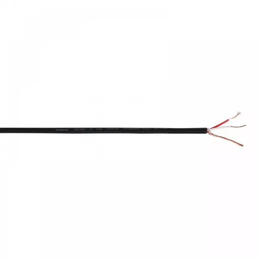 elumen8 INSTALL Screened 2 Core Mic Cable, 100m Drum Black