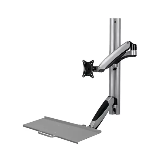 Tripp Lite WWSS1327RWTC Adjustable-Height Wall-Mount Sit-Stand Workstation, Single-Display