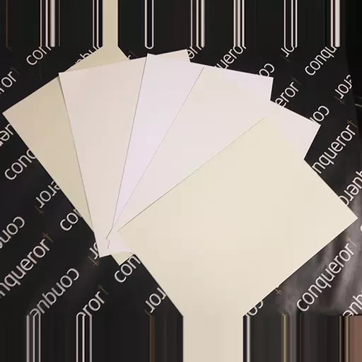 A6 Brilliant White Wove Conqueror 300gsm Card