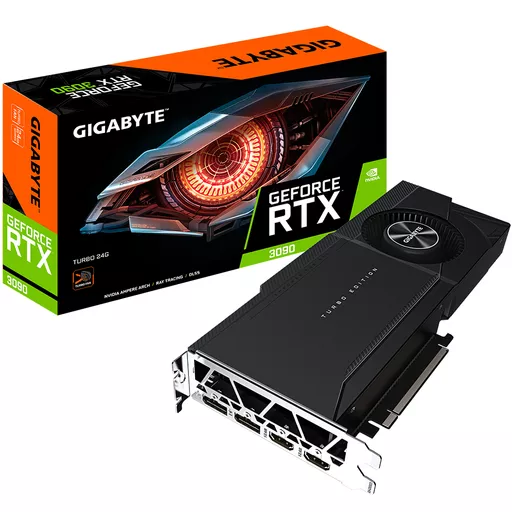 GIGABYTE GV-N3090TURBO-24GD graphics card NVIDIA GeForce RTX 3090 24 GB GDDR6X