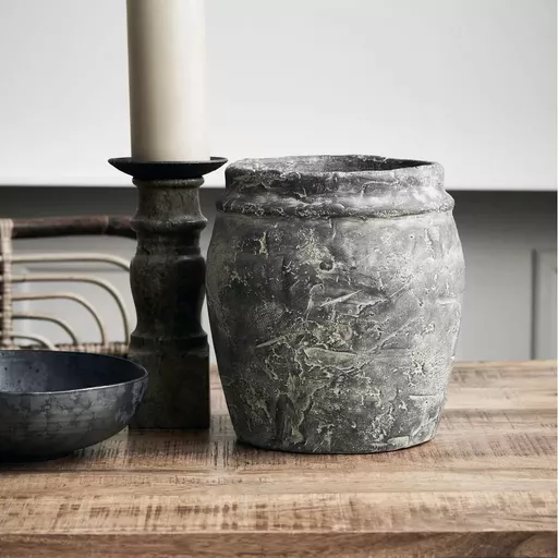 Planter, Rube, Grey