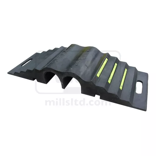 Two Channel Bridge Cable and Hose Ramp - 850 x 300 x 125mm
