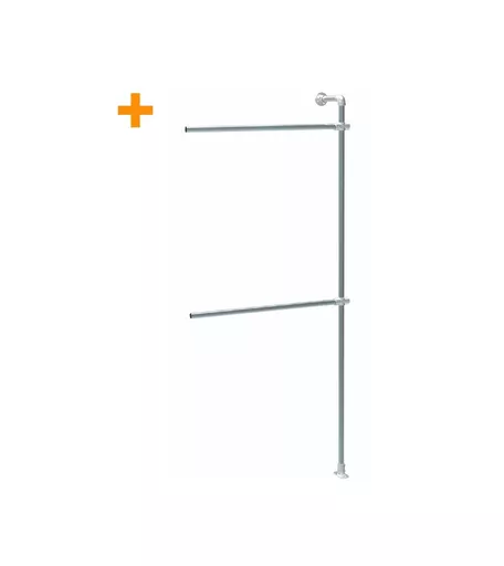 Wall Mounted Galvanised Metal Industrial Hanging Bay - Add-On