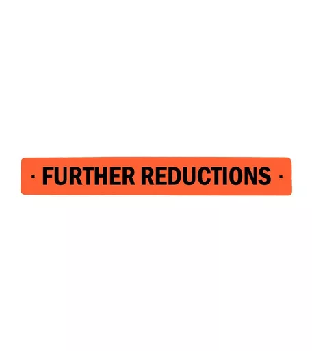'Further Reductions' Horizontal Sale Banner - 760mm x 125mm