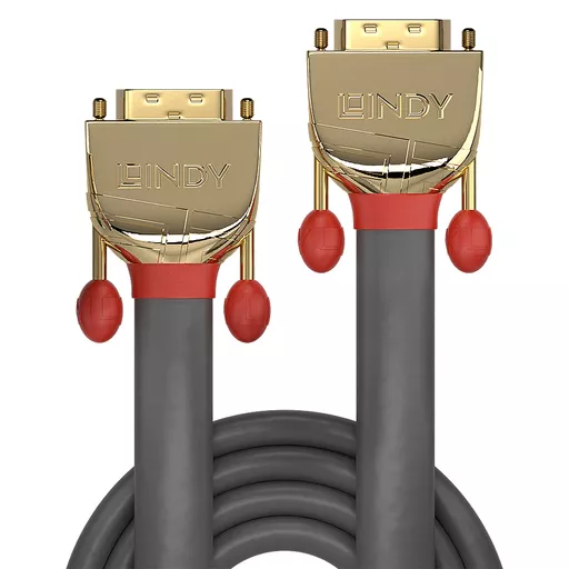 Lindy 15m DVI-D Dual Link Cable, Gold Line