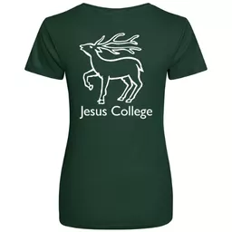 JesusCollege_LadiesRunningTee_BottleGreen_Back.png