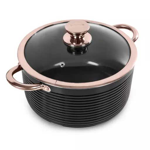 Linear Rose Gold 24cm Casserole