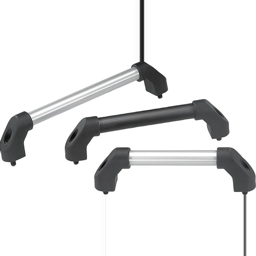K0221 - Tube Handles In Aluminium & Plastic Length 180-600mm