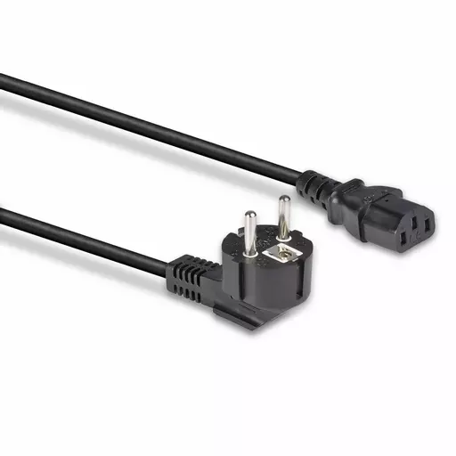 Lindy 3m Schuko 2 Pin Plug to IEC C13 Power Cable, Black